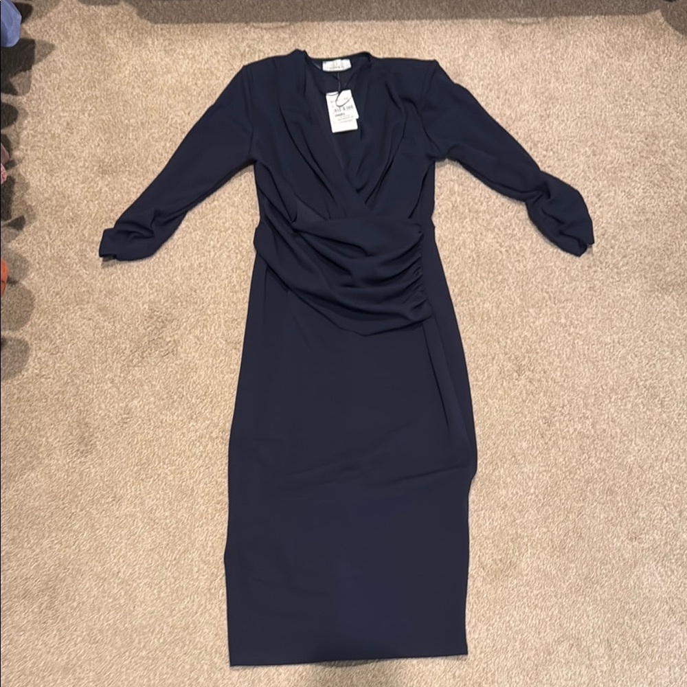 Elegant Navy Blue Dress